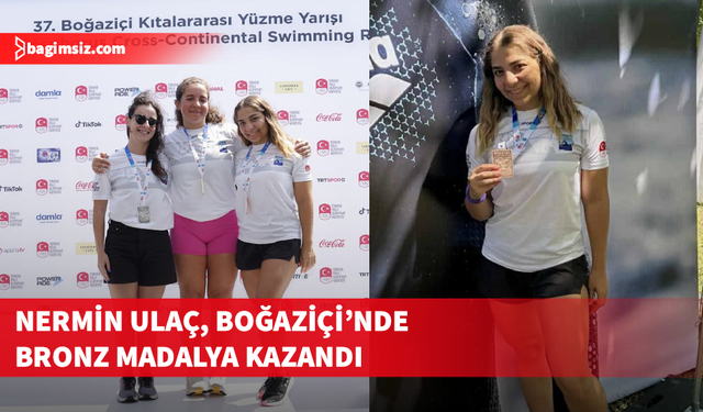 37. Boğaziçi Kıtalararası Yüzme Yarışı’nda Nermin Ulaç’tan bronz madalya