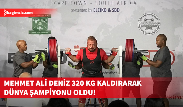 Milli sporcu Mehmet Ali Deniz, Afrika’da katıldığı yarışmada dünya şampiyonu oldu