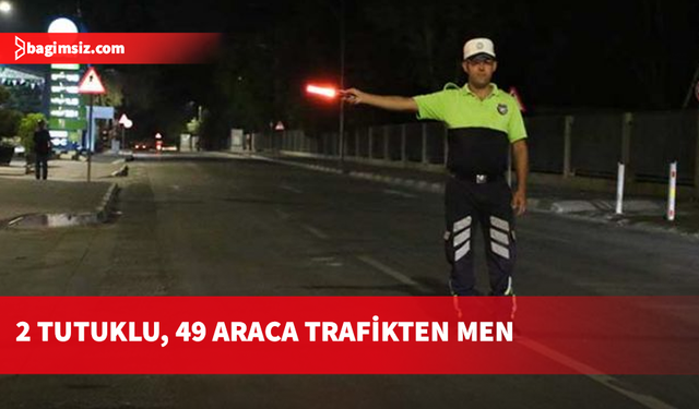 Trafik denetimlerinde 20 alkollü sürücü rapor edildi