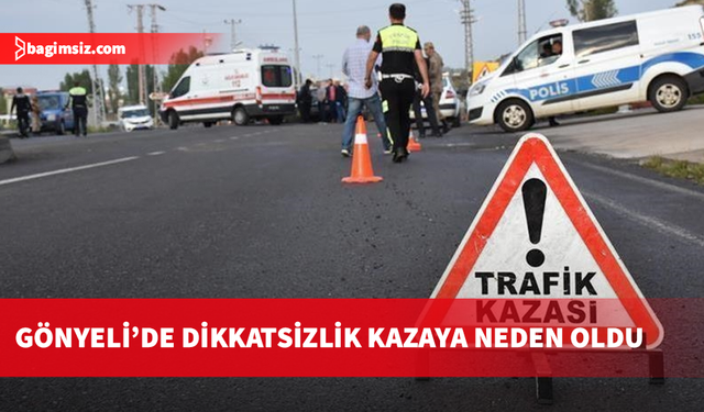 Gönyeli’de kavşakta meydana gelen kazada bir kişi yaralandı