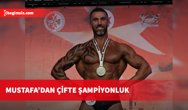 Tarık Mustafa’dan Malta’da İFBB Akdeniz Şampiyonası’nda çifte şampiyonluk
