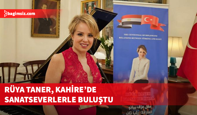 Piyanist Rüya Taner, Kahire'deki resitalde sanatseverlerle buluştu