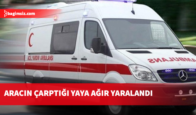 Girne-Lefkoşa Anayolu'ndaki kazada araç yayaya çarptı…