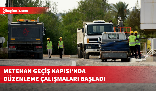 Metehan Geçiş Kapısı’nda ilave şerit ve yaya yolu çalışması başladı