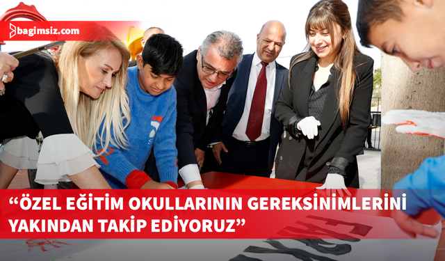 Erhürman çifti Lefkoşa Özel Eğitim ve İş Eğitim Okulu öğrencileriyle bir araya geldi