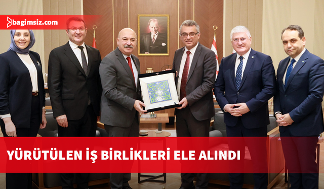 Erhürman, KKTC Sigorta ve Reasürans Şirketler Birliği ve Türkiye Sigorta Birliği heyetini kabul etti