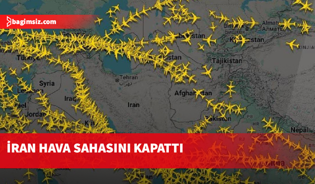 İran tüm uçuşlara hava sahasını kapattı!
