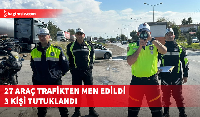 Trafik denetimlerinde 176 sürücü rapor edildi