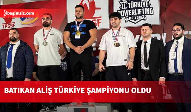 Milli sporcu Hüsnü Batıkan Aliş Türkiye şampiyonu oldu
