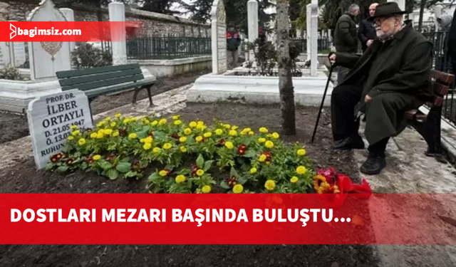 İlber Ortaylı’nın kabri başında hüzünlü buluşma