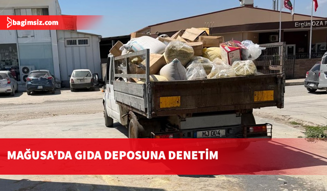 Tarım Dairesi ve Mağusa Belediyesi’nden ortak operasyon: Gıda deposunda denetim yapıldı