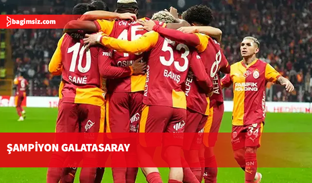 Galatasaray, üst üste 4. kez Süper Lig şampiyonu oldu