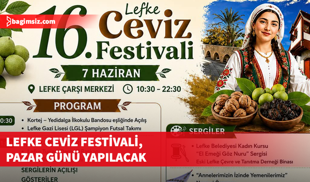 Lefke Ceviz Festivali, pazar günü yapılacak