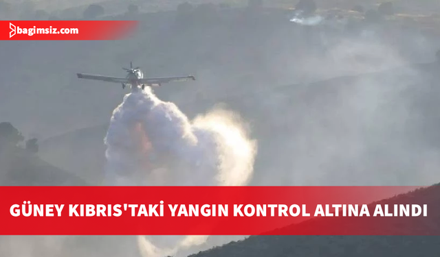 Güney Kıbrıs’ta ordunun eğitim atışları nedeniyle çıkan yangın kontrol altında