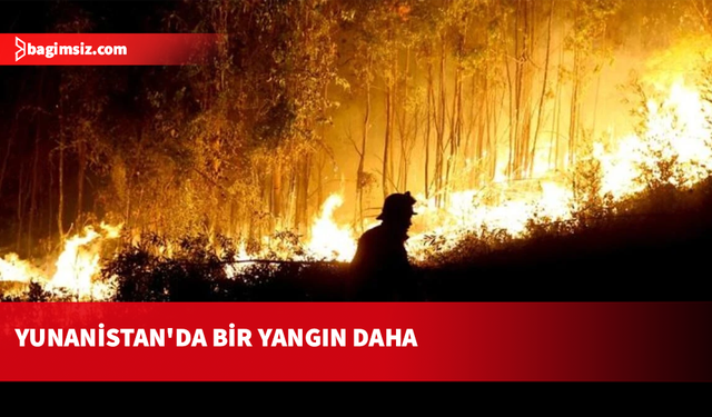 Yunanistan'da Selanik yakınlarındaki Kufalya bölgesinde orman yangını çıktı