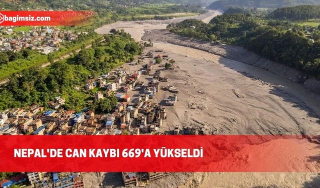 Nepal'deki selde hayatını kaybedenlerin sayısı 669'a çıktı