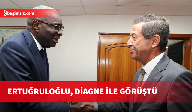 Ertuğruloğlu, BMGS'nin Kıbrıs Özel Temsilcisi ve UNFICYP Misyon Şefi Diagne ile görüştü