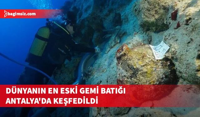 Dünya'nın en eski gemi batığı Antalya'da keşfedildi, batığa ait yaklaşık 4 bin 700 yıllık amforalar bulundu