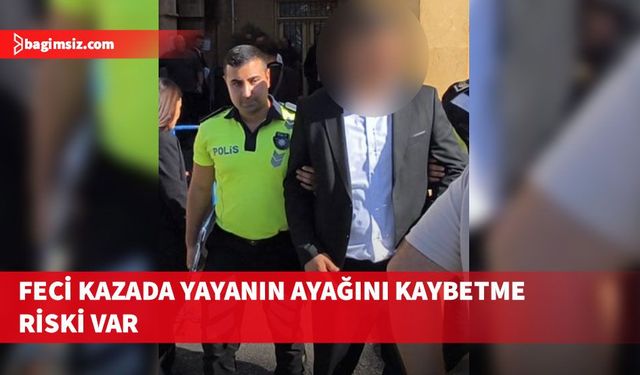 Girne'de feci kaza: Yayanın sağ ayağını kaybetme riski var