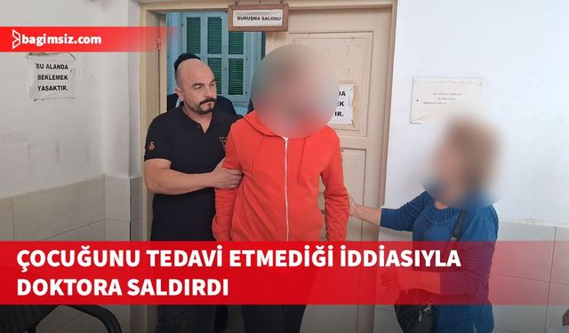 Girne Askeri Hastanesi’nde alkollü zanlı çocuğunu tedavi etmediği iddiası ile doktora saldırdı