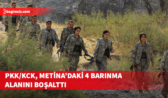PKK/KCK, Metina’daki 4 barınma alanını boşalttı