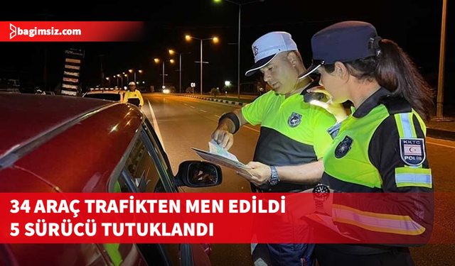 Trafik denetimlerinde 369 araç sürücüsü rapor edildi