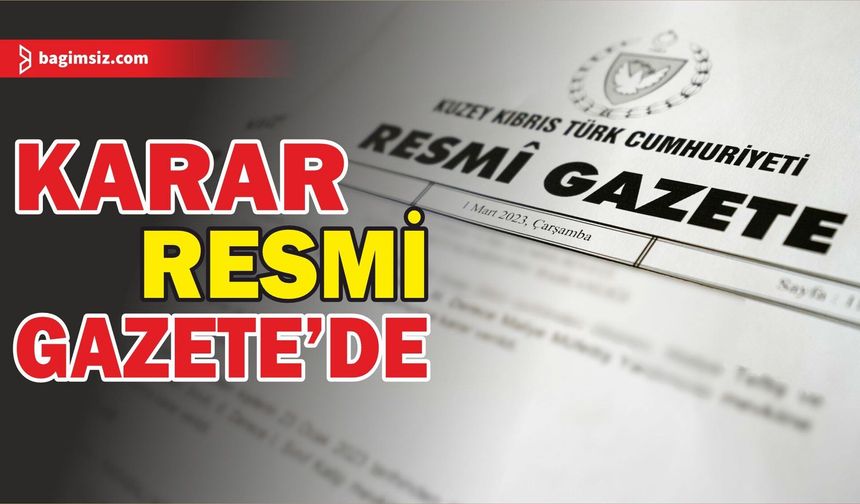 Sekiz yasa gücünde kararname Resmi Gazete’de yayımlandı
