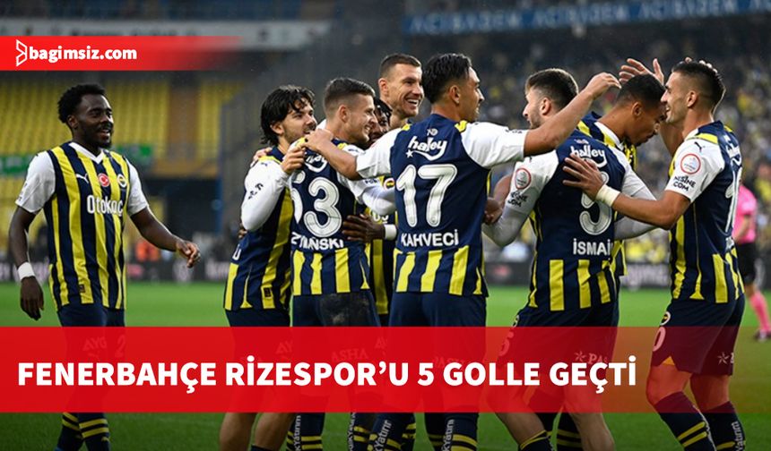 Türkiye Trendyol Süper Lig'in 7. haftasında Fenerbahçe evinde Çaykur Rizespor'u 5-0 mağlup etti