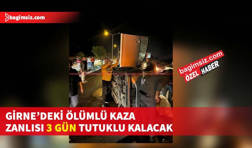 Girne-Alsancak Çevre Yolu’ndaki ölümlü kazada tutuklanan zanlı mahkemeye çıkarıldı