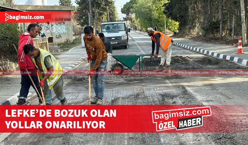 Gemikonağı'nda tadilat bekleyen ve sürücüler için tehlikeli anlar yaşatan yolun onarımına da başlandı.