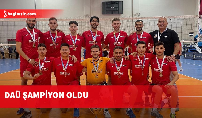 DAÜ Erkek Voleybol takımı, Türkiye'de şampiyon oldu