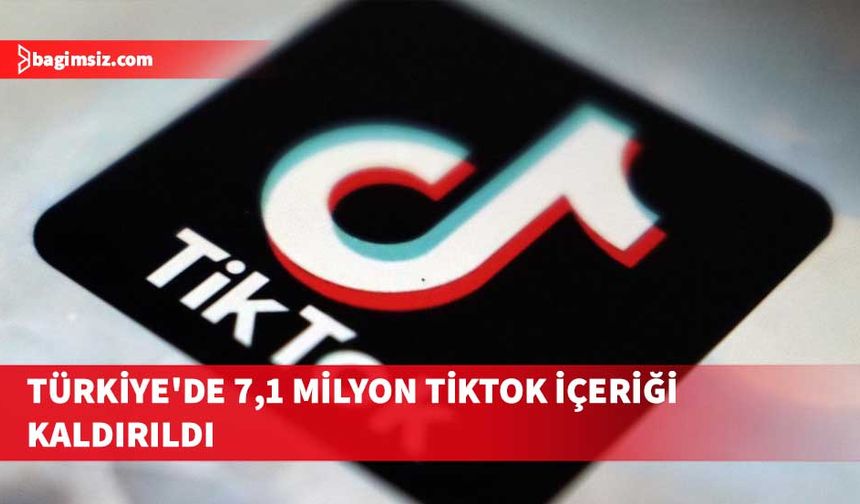 TikTok, Türkiye'de 6 ayda 7,1 milyon içeriği kaldırdı