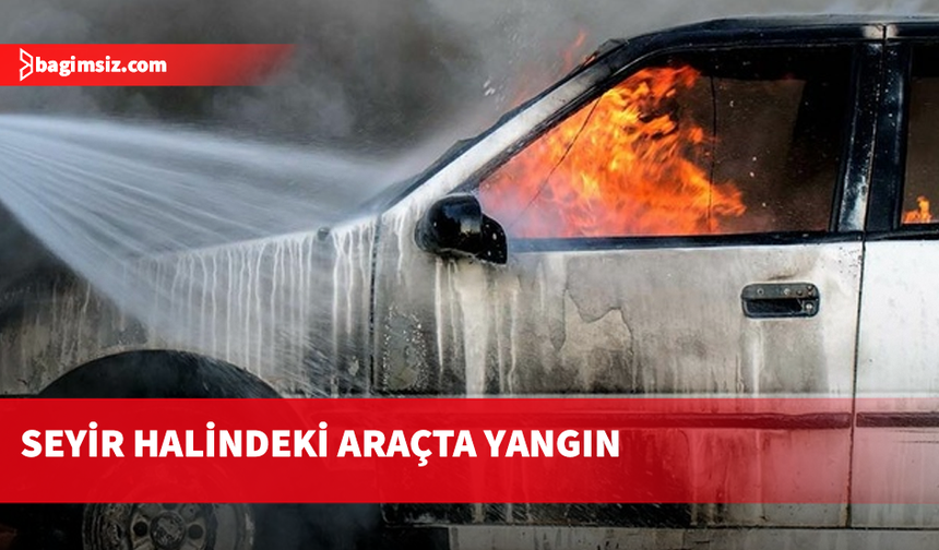 Lefkoşa’da seyir halindeki araçta yangın