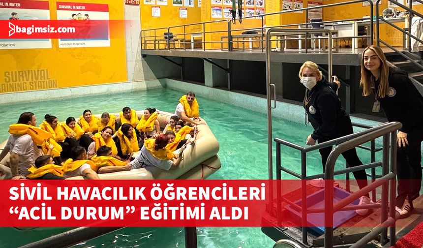 DAÜ Sivil Havacılık Kabin Hizmetleri Programı öğrencileri İstanbul’da eğitimine katıldı