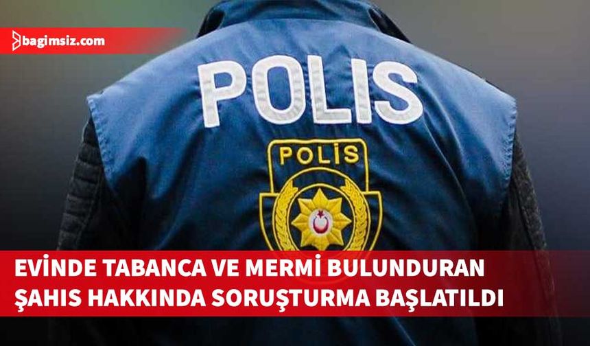 Gazimağusa'da bir evde yapılan aramada tabanca, şarjör ve mermi bulundu