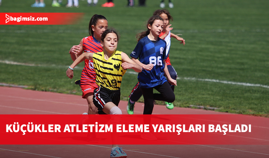 Küçükler Atletizm Eleme Yarışları'nda Mağusa bölgesi okulları yarışıyor