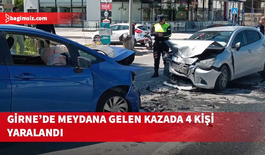 Girne’de trafik kazası…