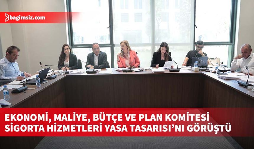 Ekonomi, Maliye, Bütçe ve Plan Komitesi Sigorta Hizmetleri Yasa Tasarısı’nı görüştü