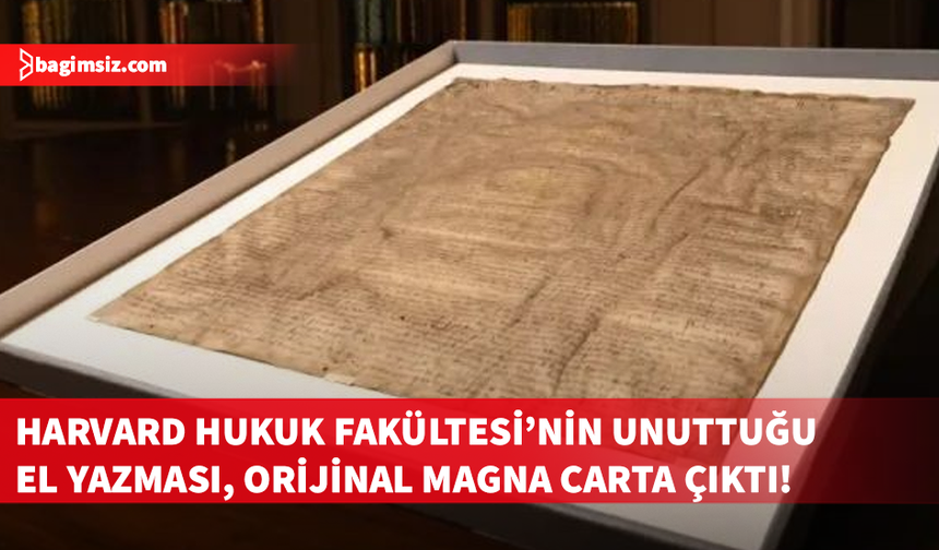 Harvard Hukuk Fakültesi'nde kopya sanılan Magna Carta gerçekmiş
