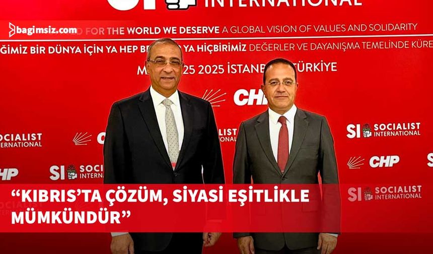Şahali ve Toros, İstanbul’da Sosyalist Enternasyonal Konsey Toplantısı'na katıldı