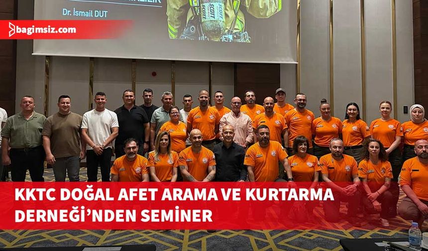 KKTC Doğal Afet Arama ve Kurtarma Derneği mental dayanıklılık semineri yaptıı