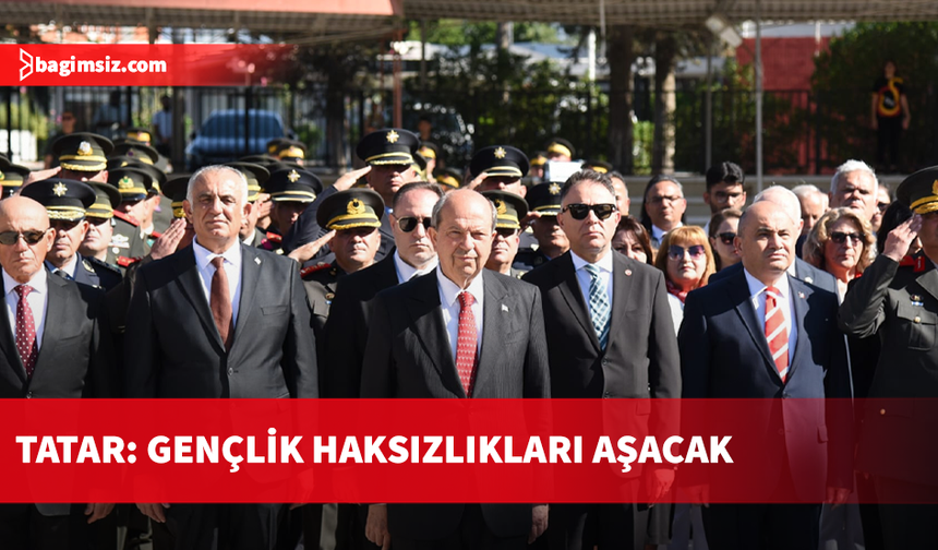 19 Mayıs, Lefkoşa Atatürk Anıtı’nda düzenlenen devlet töreniyle kutlandı