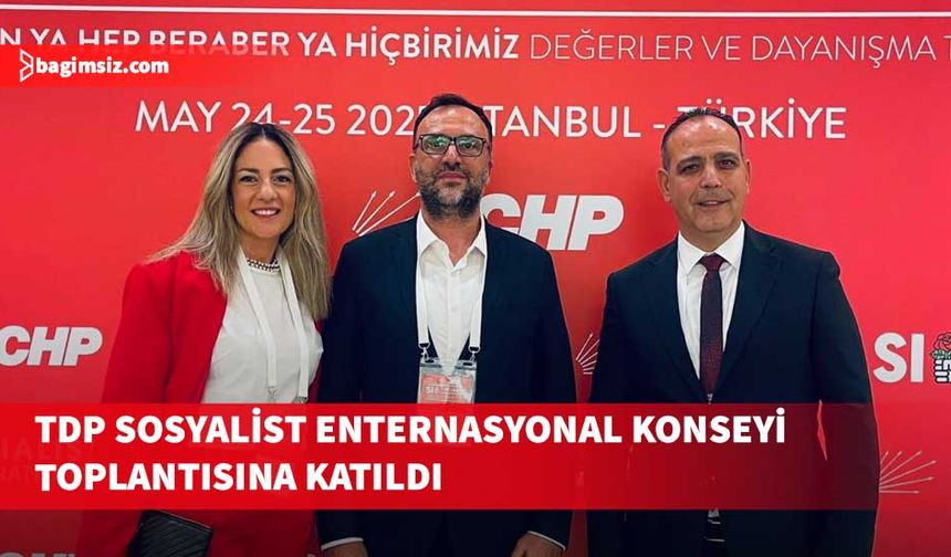 TDP'den bir heyet Sosyalist Enternasyonal Konseyi toplantısına katıldı