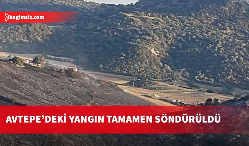 Avtepe - Kuruova köyleri arasında meydana gelen yangın tamamen söndürüldü