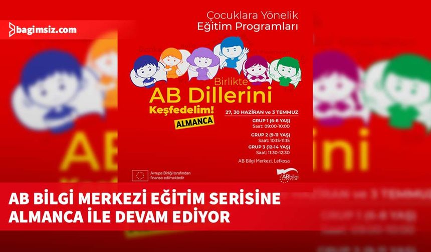 AB Bilgi Merkezi eğitim serisine Almanca ile devam ediyor