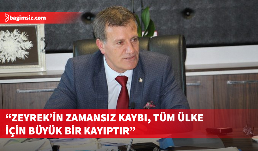 Arıklı, Manisa Büyükşehir Belediye Başkanı Zeyrek için taziye mesajı yayımladı