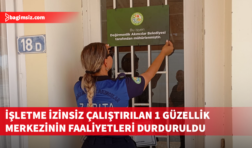 Değirmenlik Akıncılar Belediyesi Sağlık Şubesi 124 iş yerini denetledi