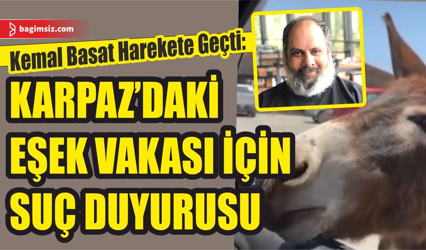 Taşkent Doğa Parkı Direktörü Basat, Eşeğe Sigara Yediren Şahıs İçin Polise Başvurdu