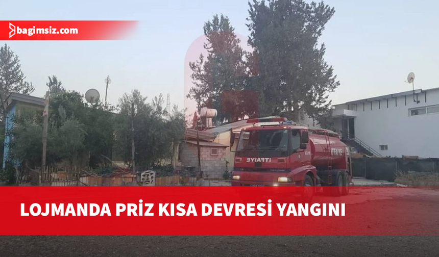 Lojmanda çok priz kısa devre yaptı, yangın çıktı!