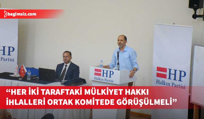 Özersay, Kıbrıs’ın kuzey ve güneyindeki mülkiyet hakkı ihlallerinin ortak komitede görüşülmesi gerektiğini vurguladı